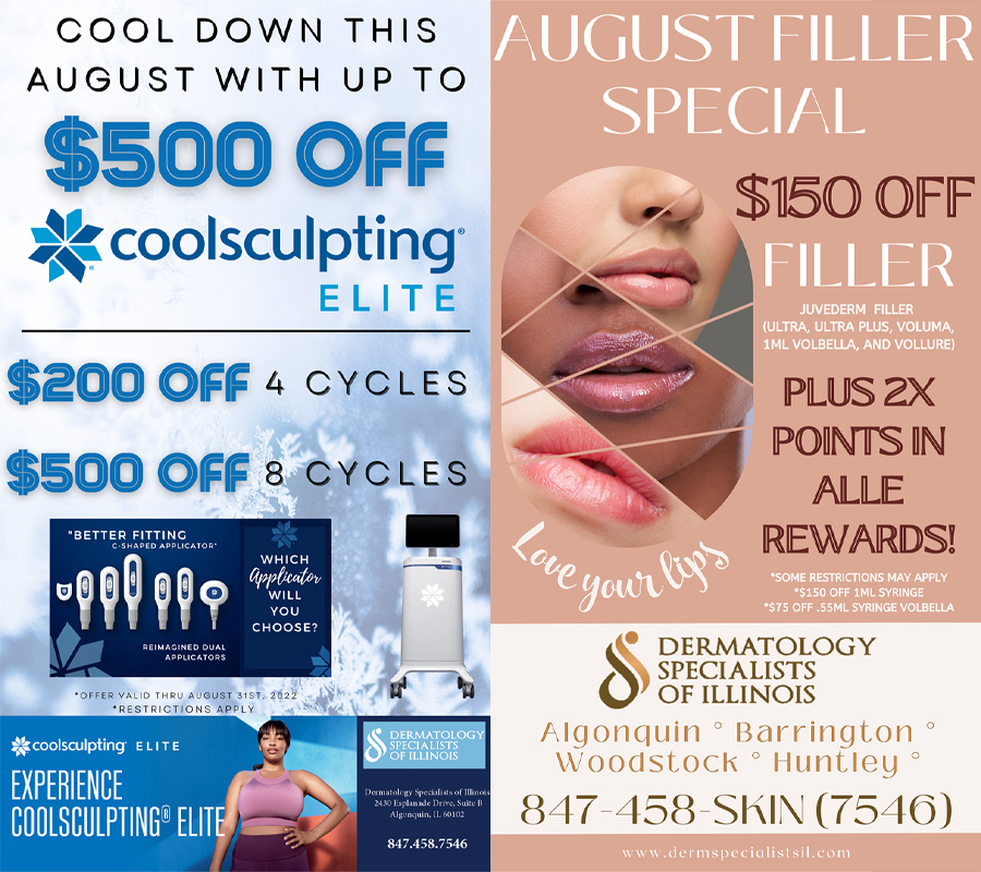August 2022 Specials at Dermatology Specialists of Illinois