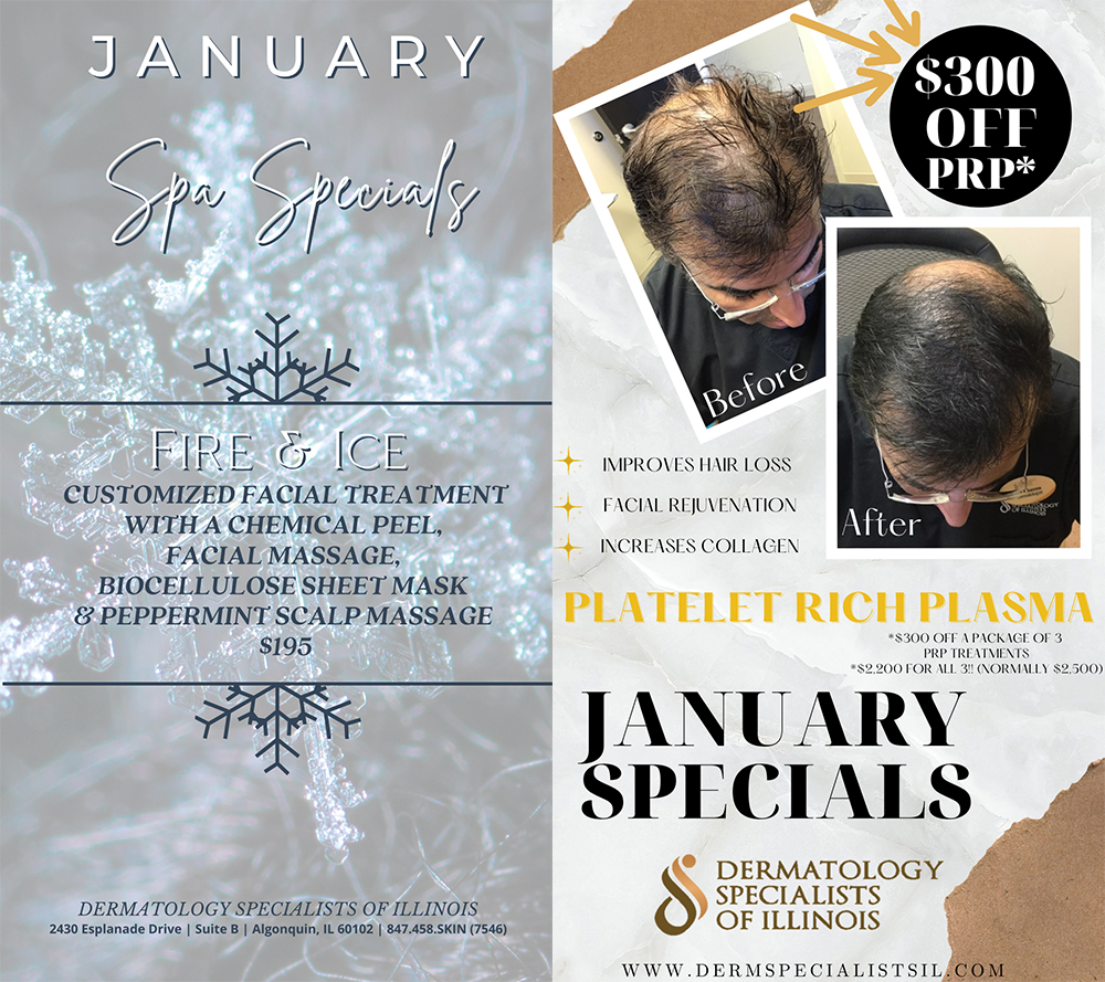 January 2022 Specials at Dermatology Specialists of Illinois